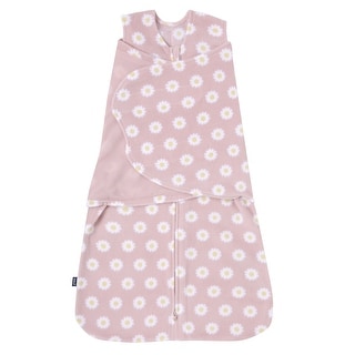 HALO SleepSack swaddle, Micro-fleece, Pink Daisy, NB, 0-3M - newborn