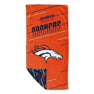 NFL Denver Broncos Splitter Beach Towel and Mesh Bag Set - 36x72