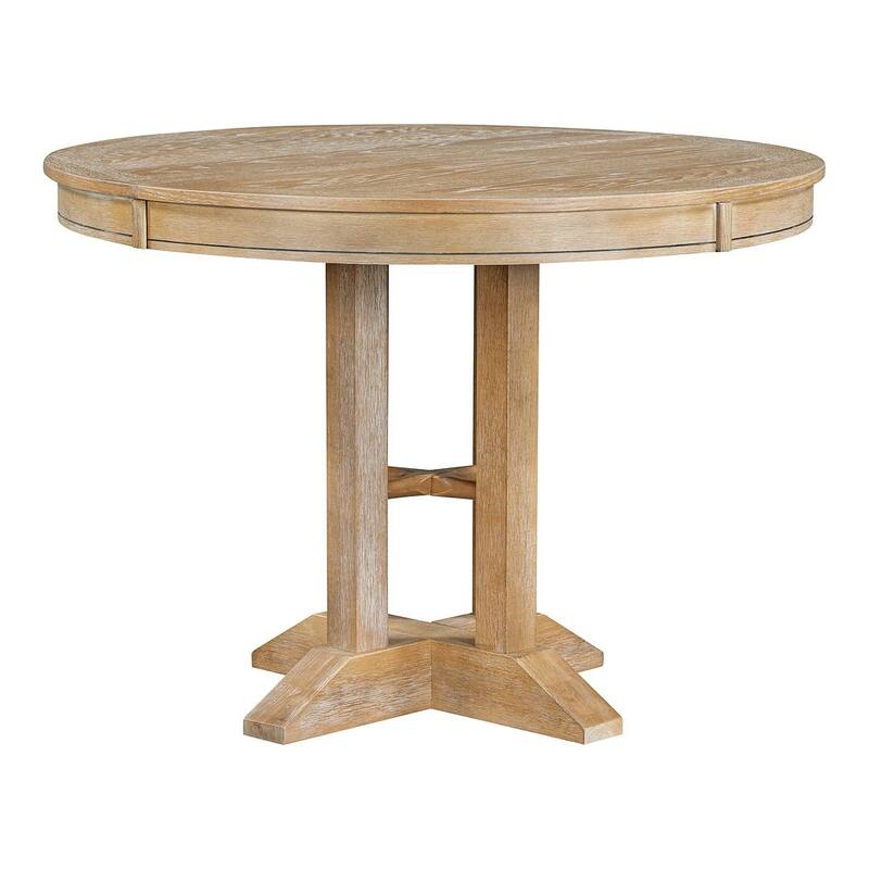 5 PCS Dining Set for 4 - Extendable Round Table with 4 Upholstered Chairs