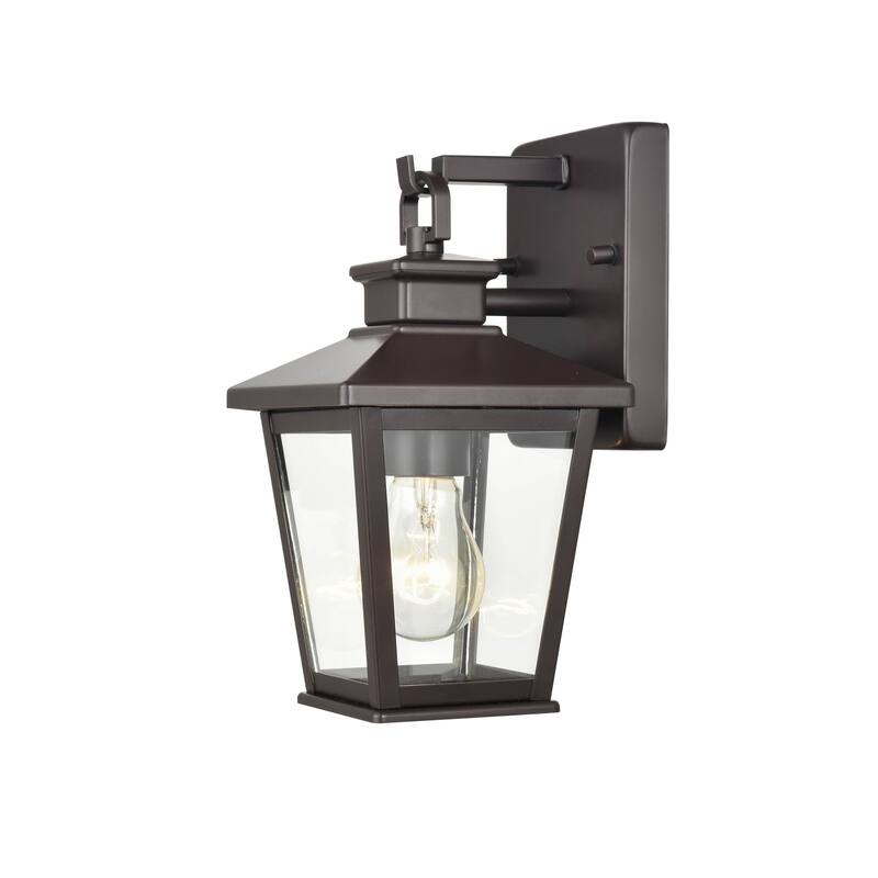 Millennium Lighting Bellmon 1 Light Outdoor Wall Sconce in Powder Coat Bronze with Clear Glass Shade - 10 Inch