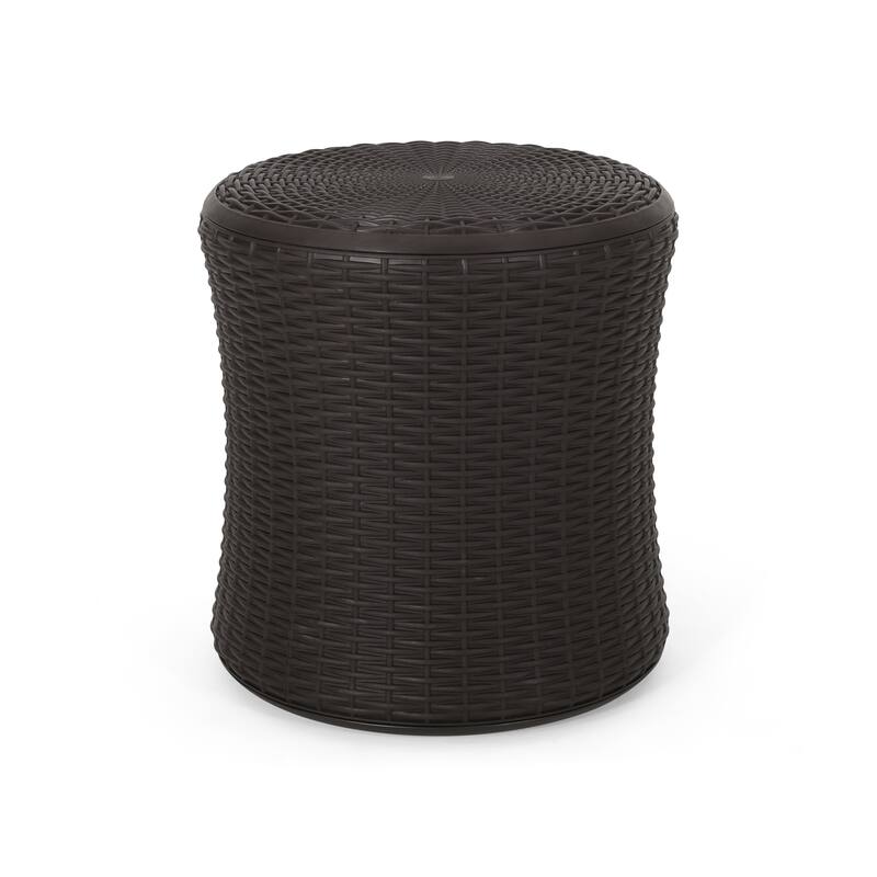 Christopher Knight Home Simone Wicker Storage Side Table