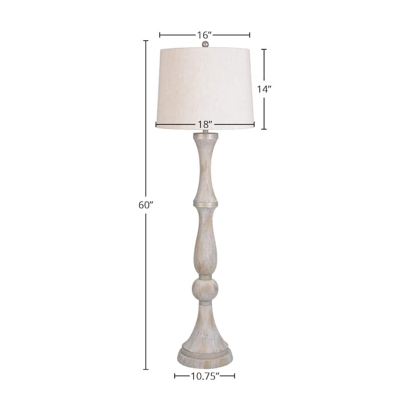 Polyresin 60" Floor Lamp