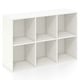 preview thumbnail 10 of 8, Costway 6-Cube Bookcase Modern 3-Tier Storage Organizer Horizontal - See Details