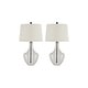 preview thumbnail 2 of 4, Signature Design by Ashley Gregsby Clear/Black Table Lamp (Set of 2) - 14"W x 14"D x 26"H