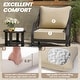 preview thumbnail 3 of 6, 24"x 24" Outdoor Premium Deep Seat Sunbrella Cushion Set Chair Cushion