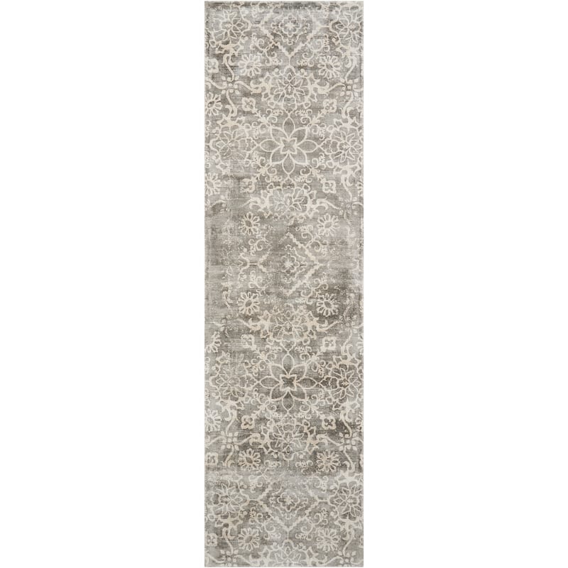 Desert Skies Damask Floral Vintage Area Rug