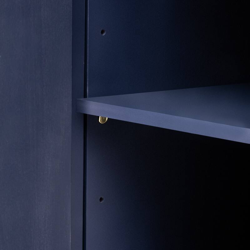Vertical Striped Door Storage Cabinet