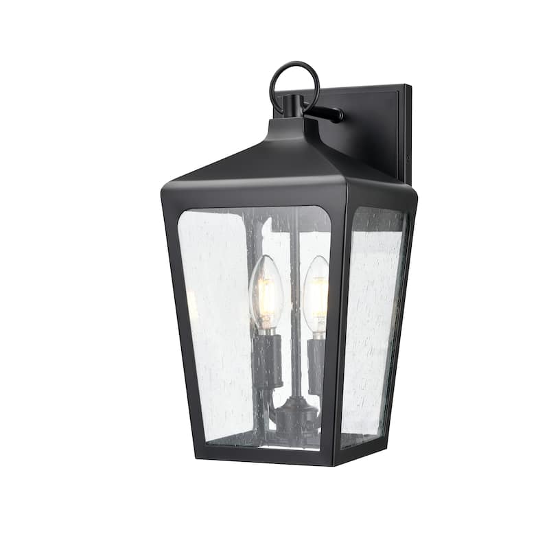 Millennium Lighting Brooks 2 Light Outdoor Wall Sconce in Powder Coat Black