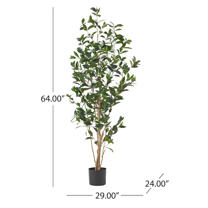 Atoka 5.5' x 2' Artificial Laurel Tree by Christopher Knight Home