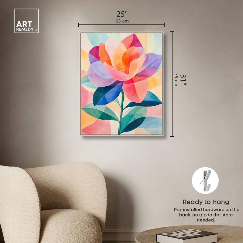 Ail Geofloral II Canvas by Art Remedy