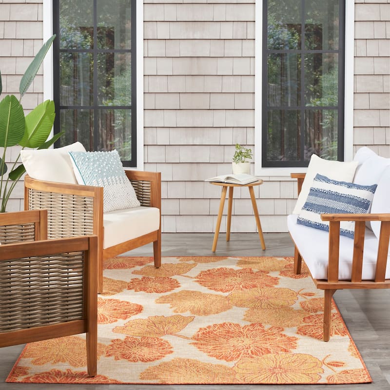 Nourison Garden Oasis Indoor/Outdoor Nature Area Rug