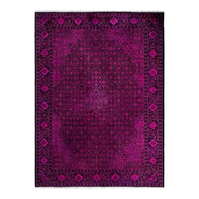 Fine Vibrance One-of-a-Kind Handmade Area Rug - Pink, 4' 10" x 6' 6" - 4' 10" x 6' 6"