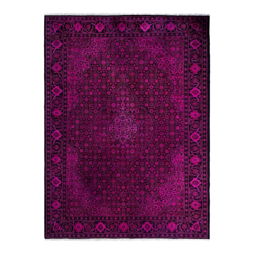 Fine Vibrance One-of-a-Kind Handmade Area Rug - Pink, 4' 10" x 6' 6" - 4' 10" x 6' 6"