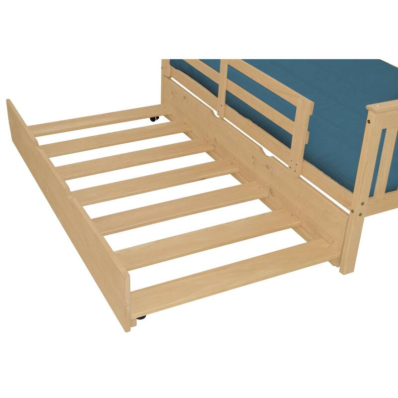 Pine Twin Trundle Unit - Unfinished