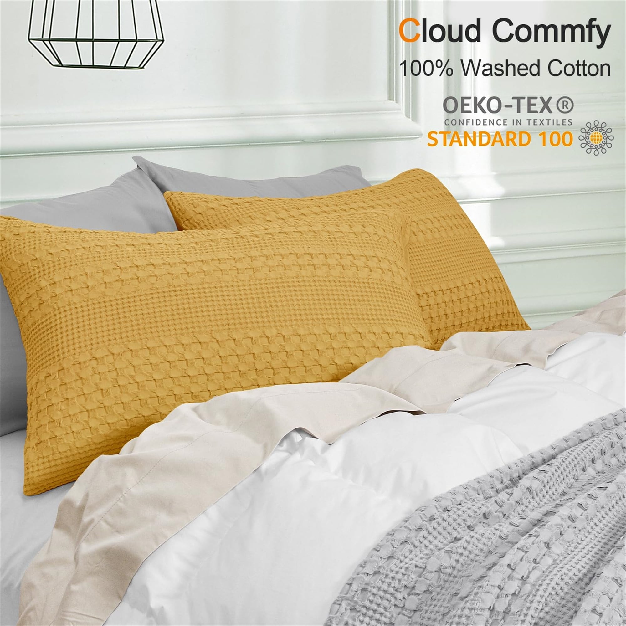 Waffle pillow cases online