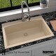 preview thumbnail 12 of 62, Karran Drop-In Quartz Single Bowl Kitchen Sink
