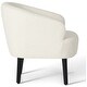 preview thumbnail 40 of 71, Bayville Sherpa Polyester Upholstered Barrel Chair - Faux Shearling