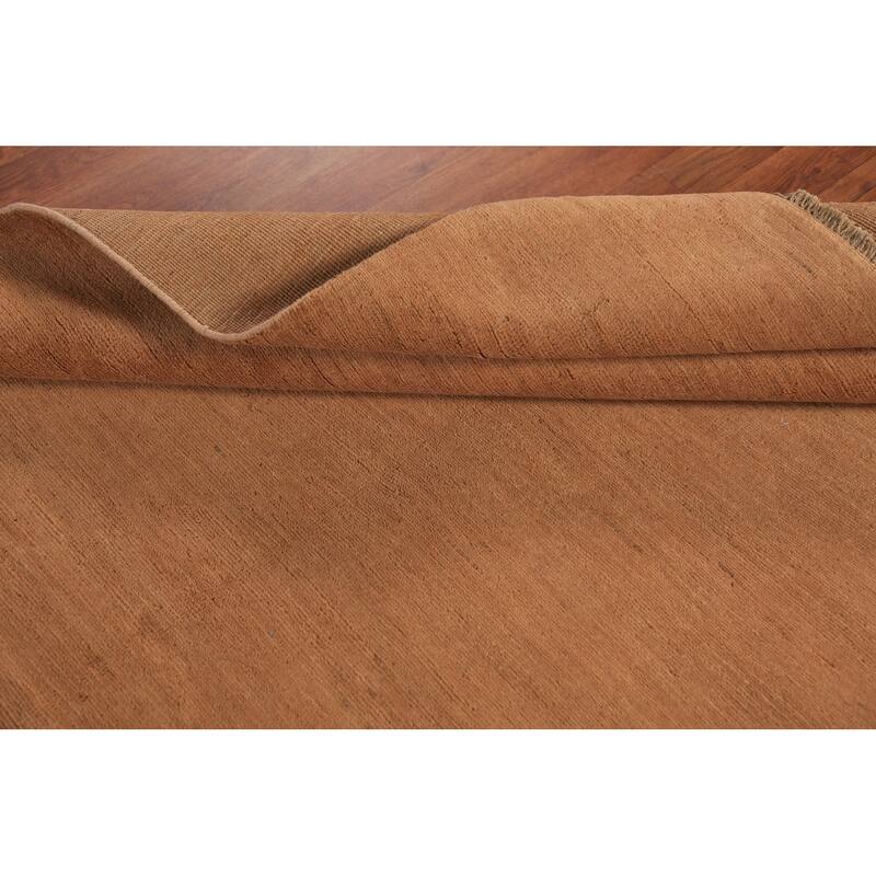 Gabbeh Modern Area Rug Handmade Oriental Orange Wool Carpet - 5'7" x 7'10"