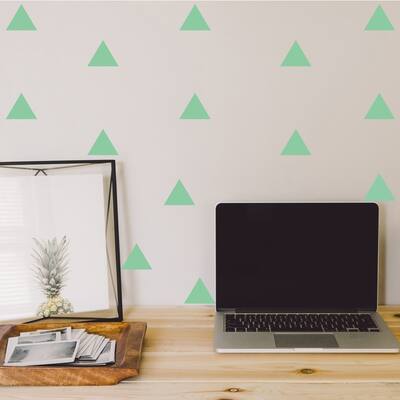 Walplus Peel and Stick Glow In The Dark Triangle Wall Sticker Home Room Decor