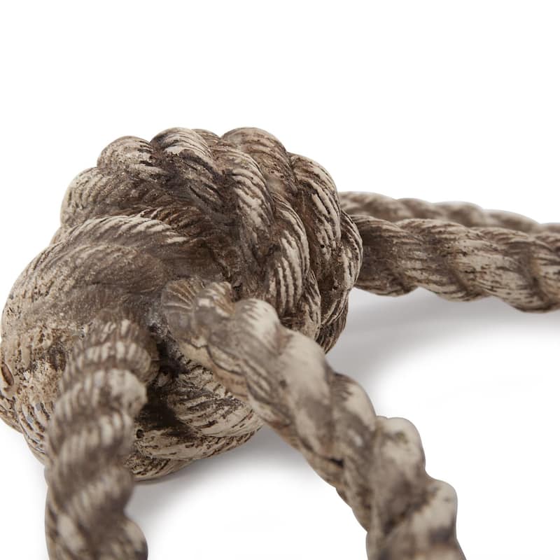 Allan Andrews Brown Resin Nautical Knot Sculpture - 8.5"W