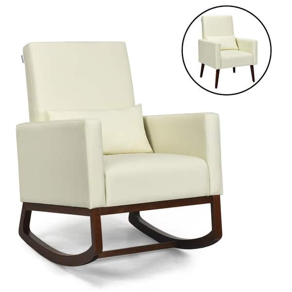Gymax 2 In 1 Fabric Upholstered Rocking Chair Nursery Armchair With See Details On Sale Overstock 31796813 Shop the nursery rocking chairs collection on chairish, home of the best vintage and used furniture, decor and art. usd