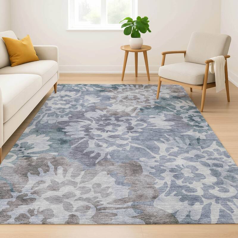 Premium Washable Super Soft Modern Floral Mayfield Rug