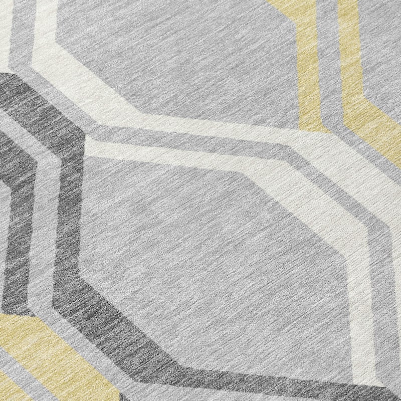 Machine Washable Indoor/ Outdoor Contemporary Dimensions Chantille Rug