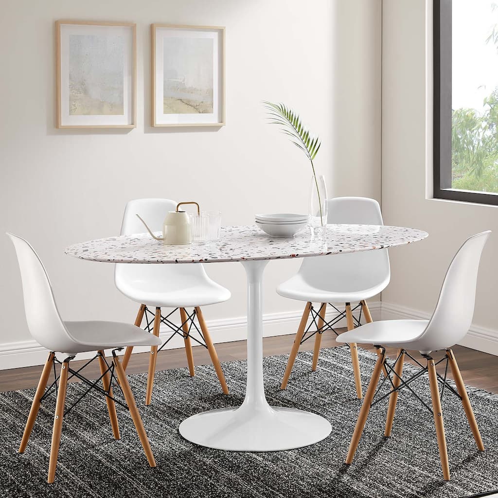 Lippa 60" Oval Terrazzo Dining Table
