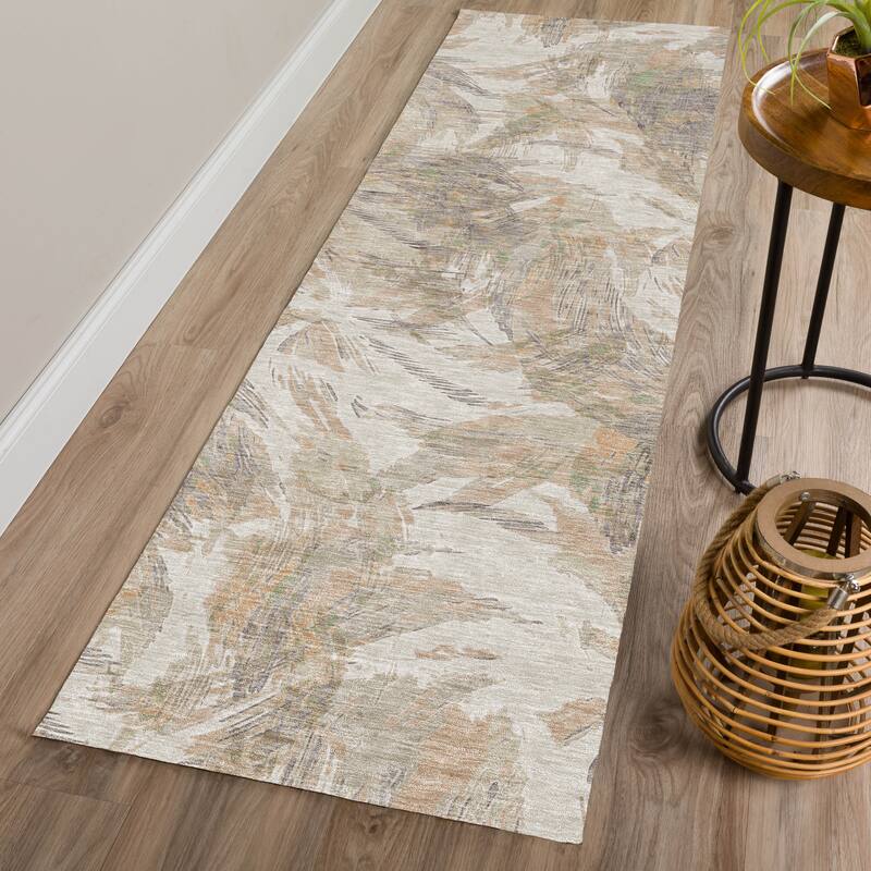 Machine Washable Indoor/ Outdoor Casual Amy Chantille Rug