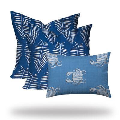 GINGER Collection Indoor/Outdoor Lumbar Pillow Set, Sewn Closed - 20 x 20