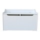 preview thumbnail 2 of 38, Juvenile Solid Wood Storage Box White 38"W x 19"D x 23"H
