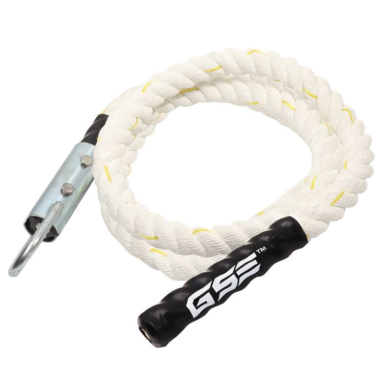 GSE™ 1.5" Gym Climbing Rope, Workout Rope for Indoor/Outdoor and Home Workouts. Great for Climbing Exercises, Strength Training - 10-ft