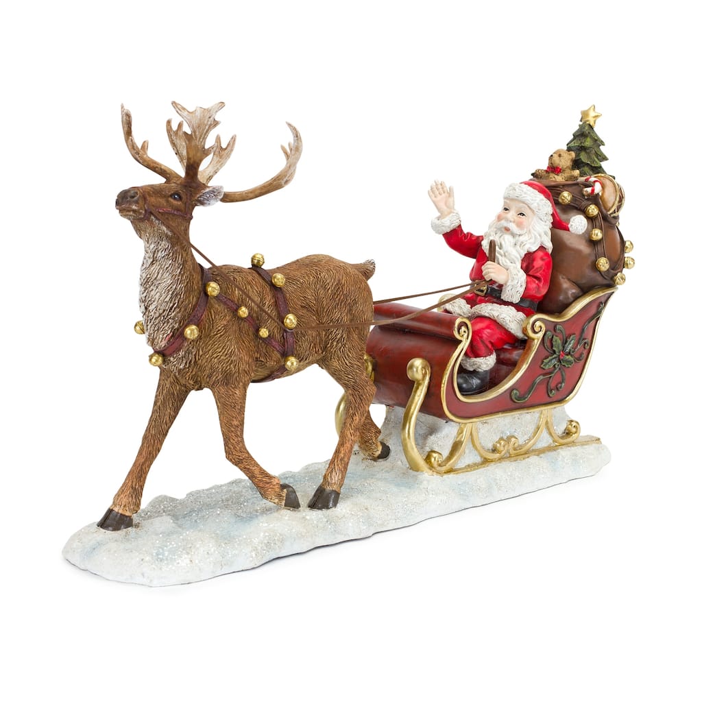 Santa w/Sleigh and Deer