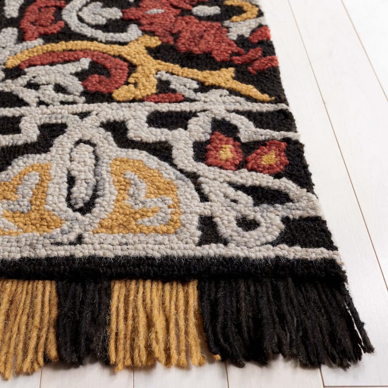 SAFAVIEH Handmade Blossom Parthenia Floral Wool Rug