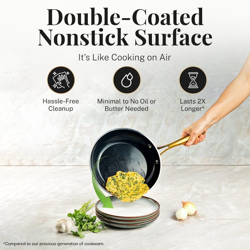 Gotham Steel Black Pots and Pans 15 Piece Ultra Nonstick Ceramic Cookware Set with Utensils