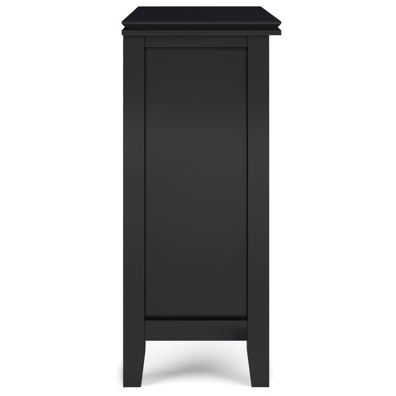 WYNDENHALL Stratford SOLID WOOD 30 inch Wide Low Storage Cabinet - 30"w x 14"d x 31" h