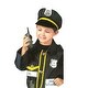 preview thumbnail 1 of 1, Small World Toys Ryan's Room Dress-Up & Pretend Costume, Police Officer Black - Kids