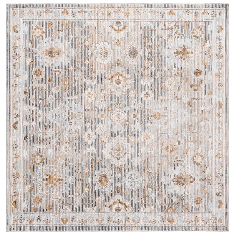 SAFAVIEH Vintage Westwood Grethe Rug - 6'3" Square - Grey/Beige Blue