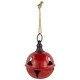 preview thumbnail 2 of 6, Jingle Bell Hanging Christmas Ornament - 4" - Red