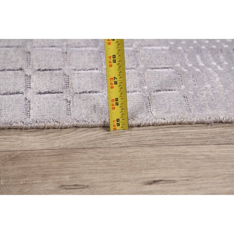Geometric Modern Moroccan Oriental Area Rug Wool Hand-knotted Carpet - 4'7" x 7'5"