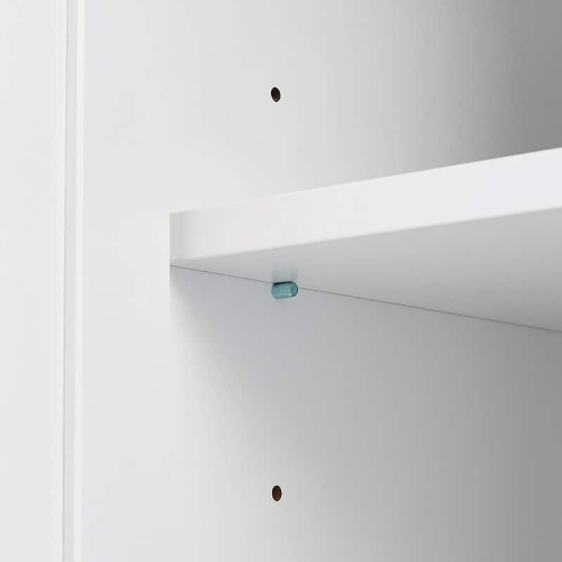 Tall and Wide Storage Cabinet with Doors and Three Drawers
