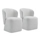 preview thumbnail 53 of 51, Spruce & Spring Kyle Morden Fabric Dining Room Chair with Casters Wrap-round Back Set of 2 - Cloud (Multi-colored)