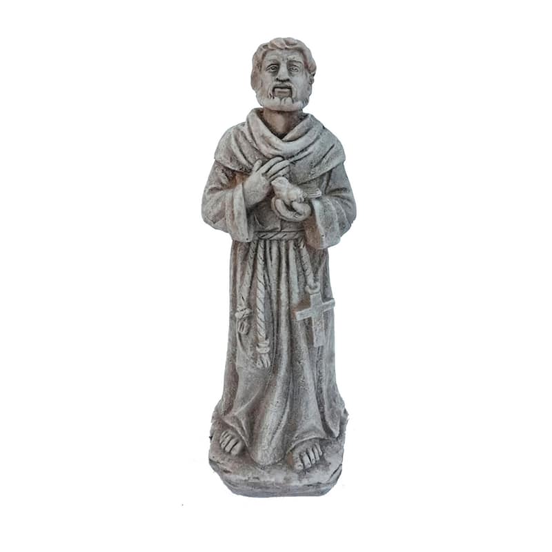 22.5" Coldcast St Francis Grey