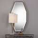 preview thumbnail 3 of 2, Uttermost Savion 24"W Contemporary Urban Octagon Wall Mirror