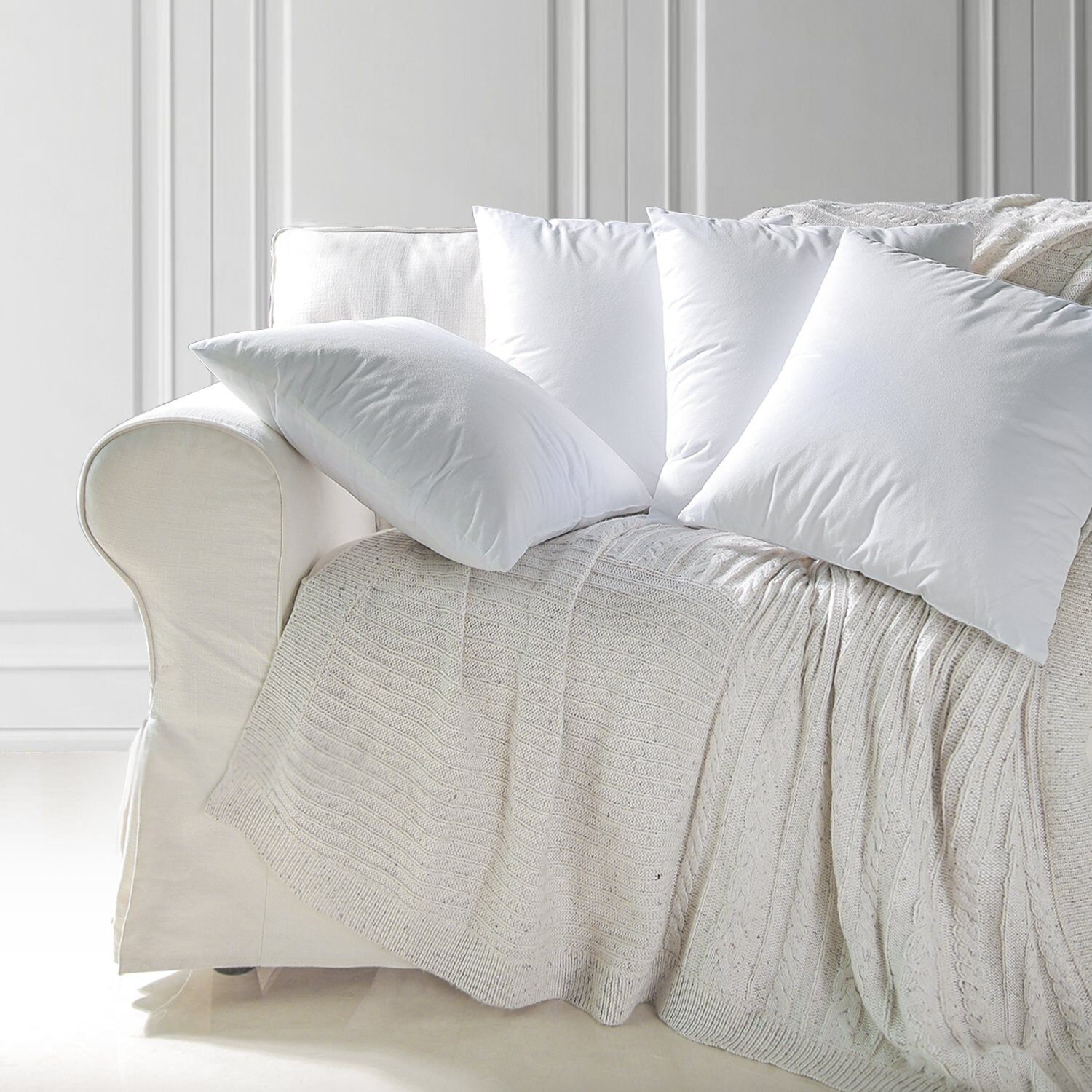 Phantoscope Polyester, Microfiber Throw Pillow Insert, 1 Pack