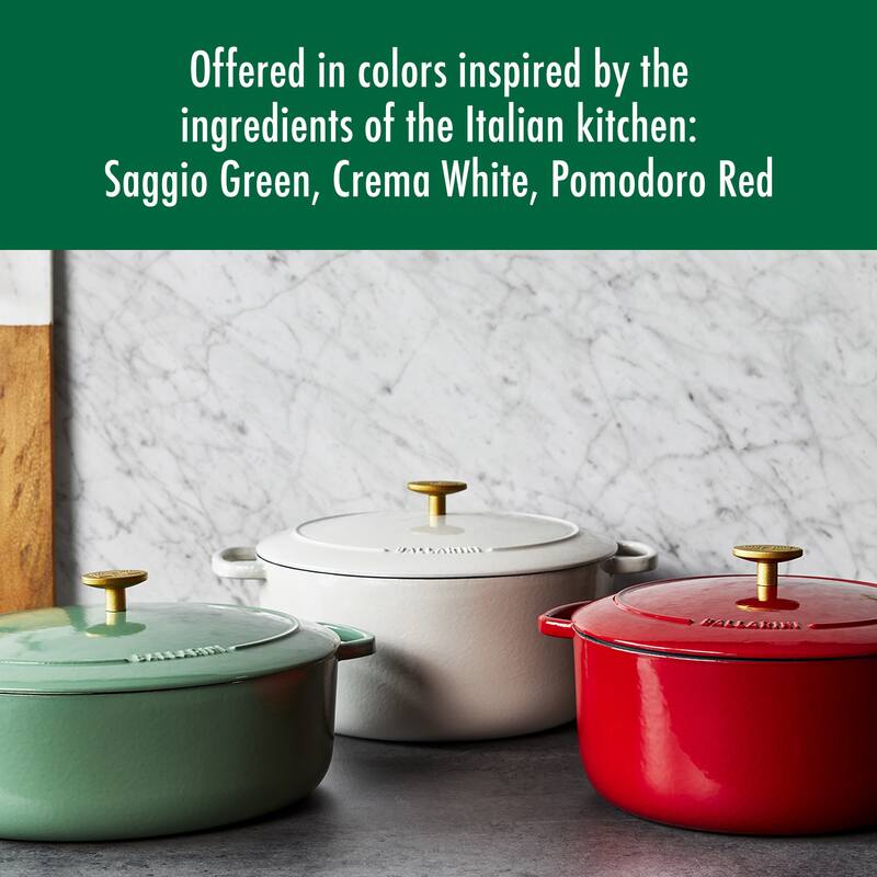 BALLARINI Bellamonte Cast Iron 7.5-qt Round Dutch Oven - 7.6-qt