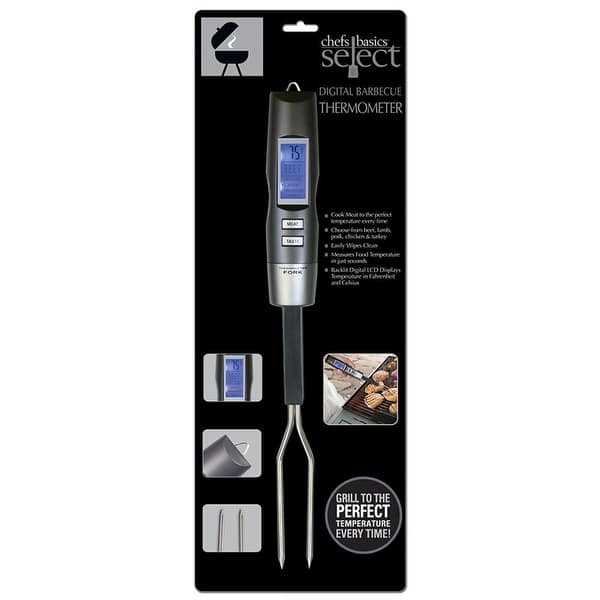 Chefs Basics Select Barbecue Thermometer Stainless Steel Fork
