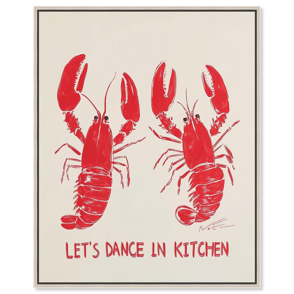 Let's Dance In Kitchen Canvas by Art Remedy