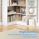 preview thumbnail 22 of 22, 6-Tier Corner Bookshelf, 71" H Freestanding L-Shaped Book Shelf with Baffle, Corner Open Display Shelf Bookcase