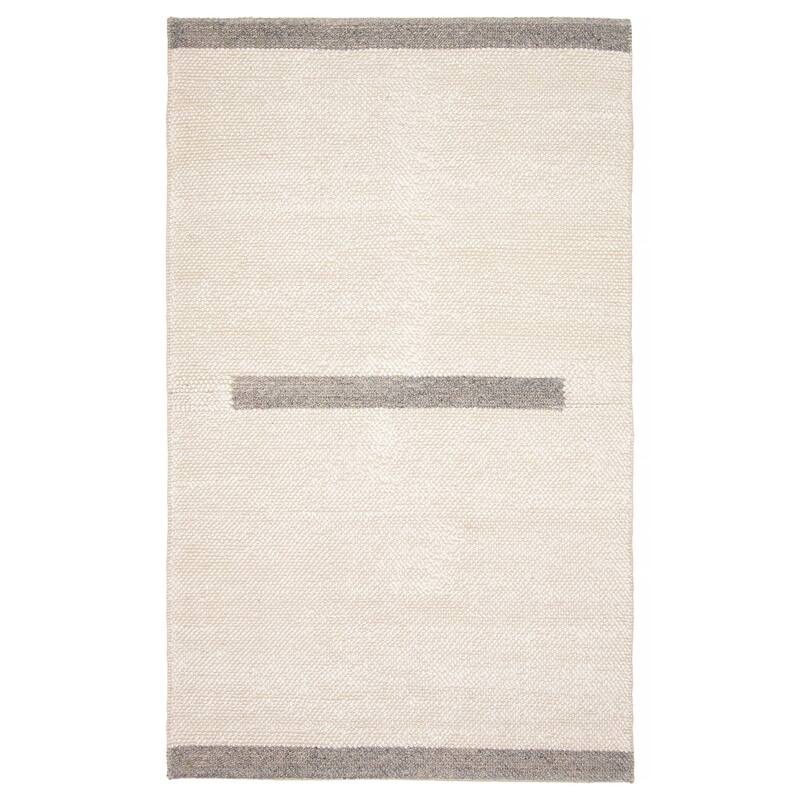 ECARPETGALLERY Braid weave Sienna Cream Wool Rug - 5'0 x 8'0 - Cream - 5'0 x 8'0